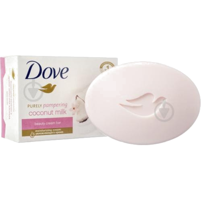 Мило тверде Dove Кокосове молочко, туалетне, 135 г (8712561306577)